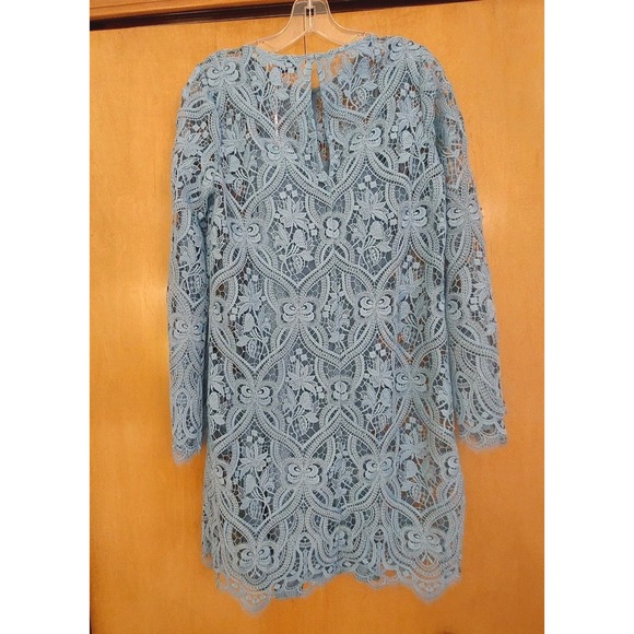NEW! Calypso St. Barth Women's Magnolia Lined Lace Dress Medium Blue Sz S/M $365 - Picture 3 of 12